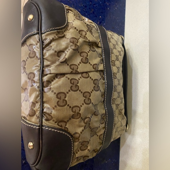 Crystal Coated Canvas Gucci Hobo shoulder bag - Picture 7 of 16